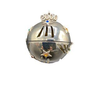 VINTAGE LENOX KIRK STIEFF SILVERPLATE MILLINIUM 2000 CHRISTMAS DECORATION BALL